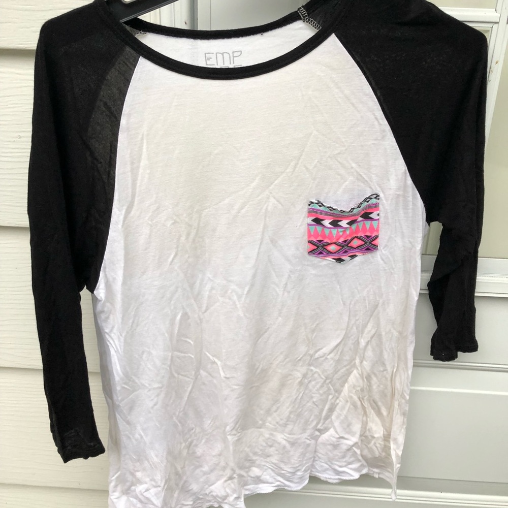 tribal raglan top zumiez